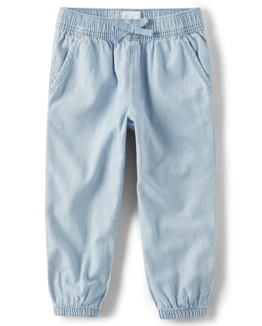 Girls Belted Jogger Jeans  The Children's Place - BRAMBLE WASH