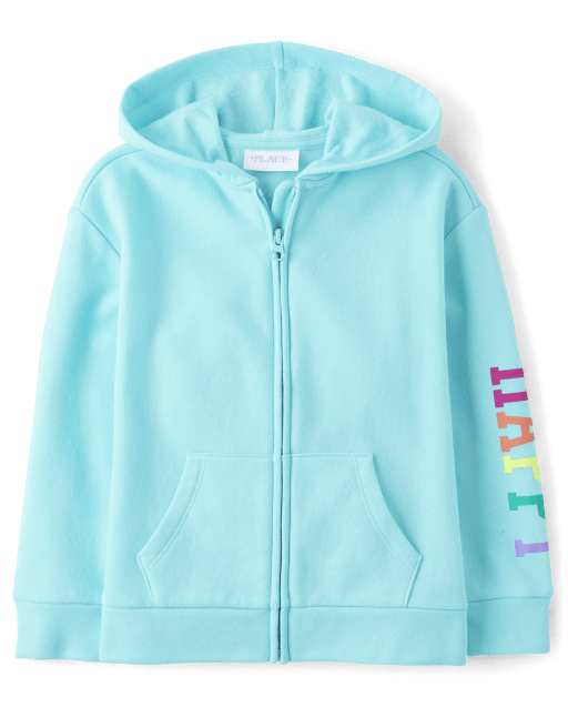 Zip up hot sale hoodie for girls