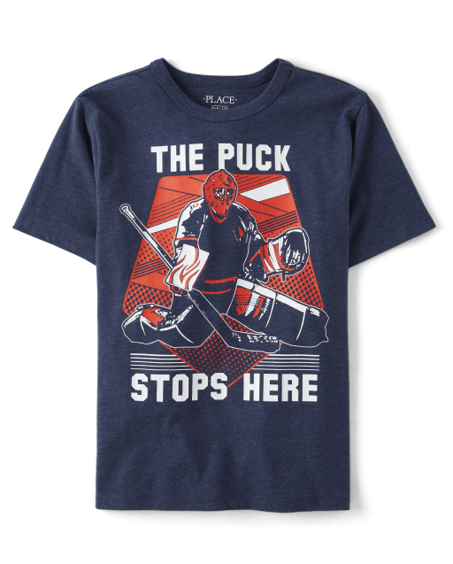 The Puck Stops Here Hockey Jersey Shirt The Puck Stops Here Hockey Jersey Shirt