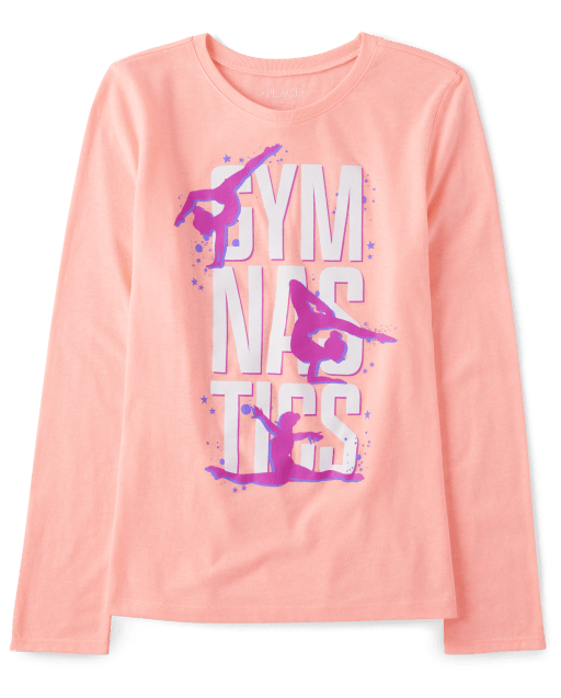 Girls store gymnastics shirts