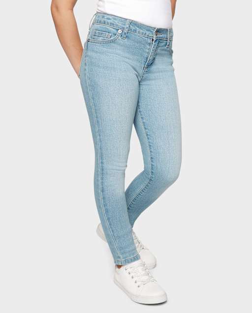 Jean Justice Super Skinny Denim Taille 10 - Neuf Avec Étiquettes - Bleu à Fleurs