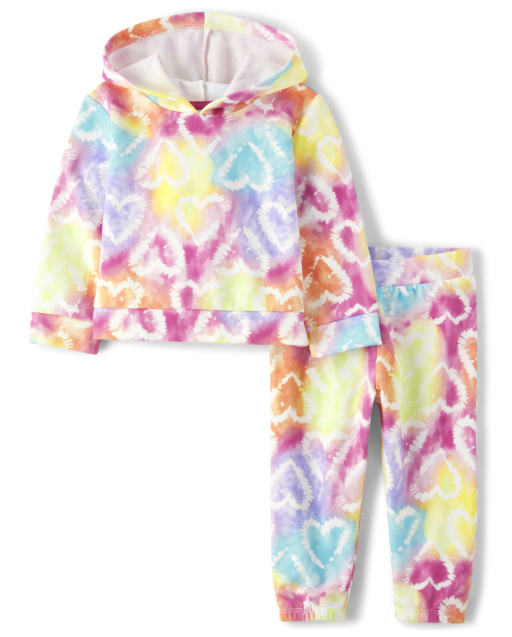 Champion Heritage Girls 2 (Two) Piece Fleece Hoodie Fleece Jogger Set Kids  Clothes Toddler and Little Girls (Pink Candy/Navy Script, 2T) : :  Fashion