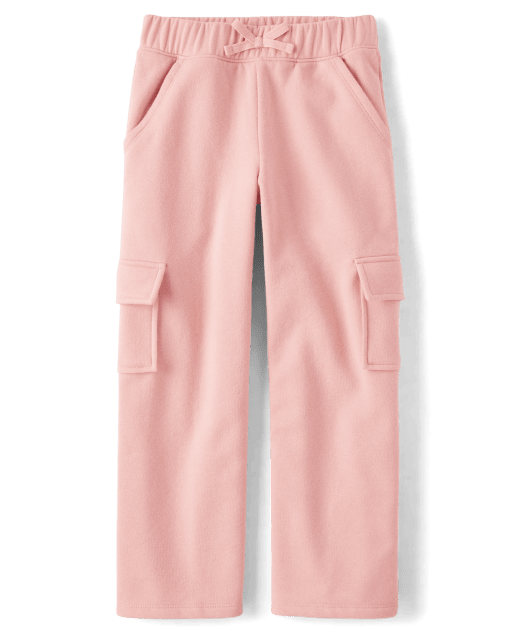 YONGHS Kids Girls Cargo Pants Casual Long Trousers Solid Color Sweatpants  Black 14 - Walmart.com