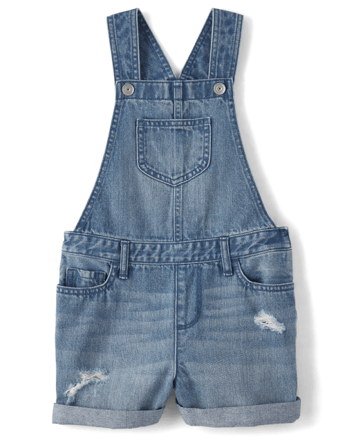 Little girls overall shorts top