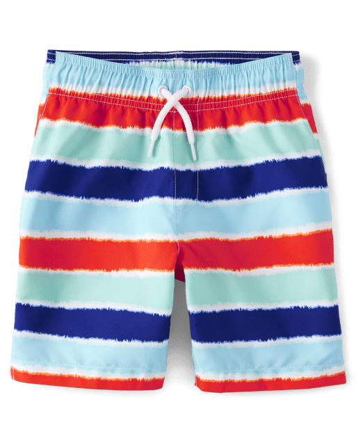 Boys Print Swim Trunks - NAVY NARROWS | The Children's Place