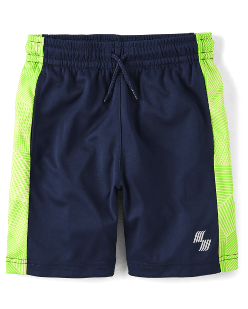 Boys PLACE Sport Mix And Match Side Stripe Mesh Knit Performance Basketball Shorts TIDAL The Children s Place
