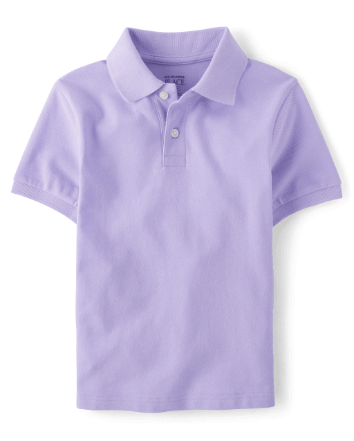 Pink and shop purple polo shirt