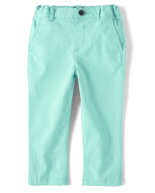  Gymboree,and Toddler Belted Twill Chino Pants,Aqua Sea