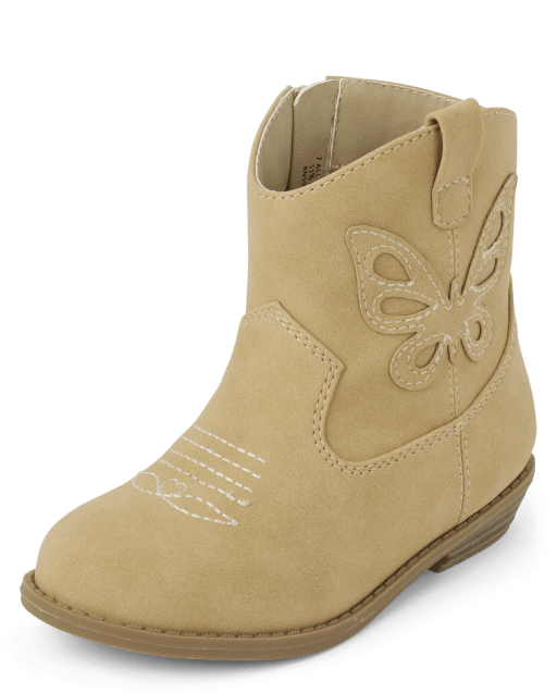 Toddler Girls Butterfly Cowgirl Booties The Children s Place SAND