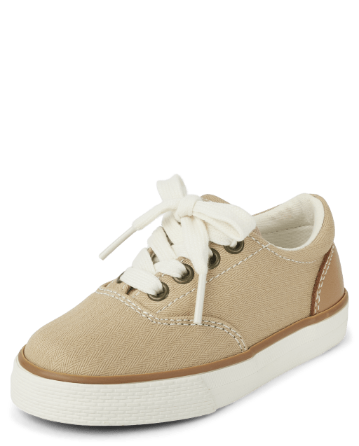 Toddler Boys Canvas Low Top Sneakers The Children s Place TAN