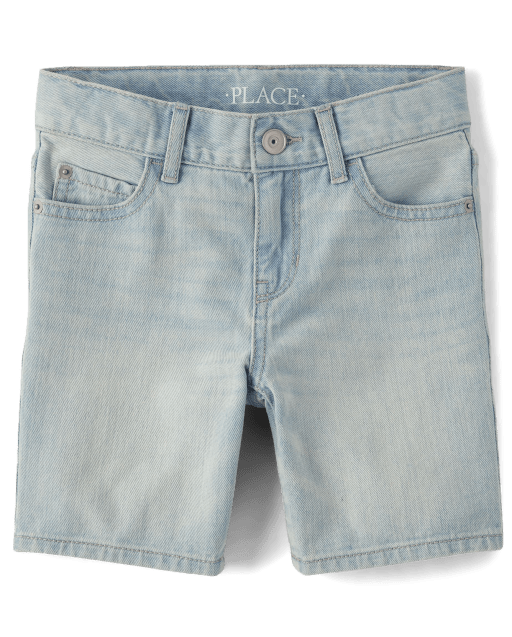 LIGHT BLUE DENIM BERMUDA SHORTS, CHILD