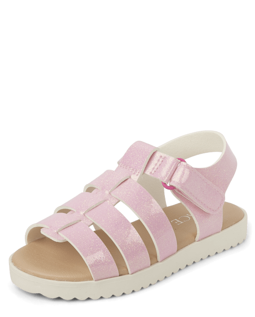 Toddler Girls Glitter Gladiator Sandals The Children s Place PINK