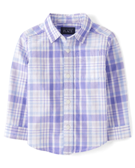 Baby boy purple dress outlet shirt