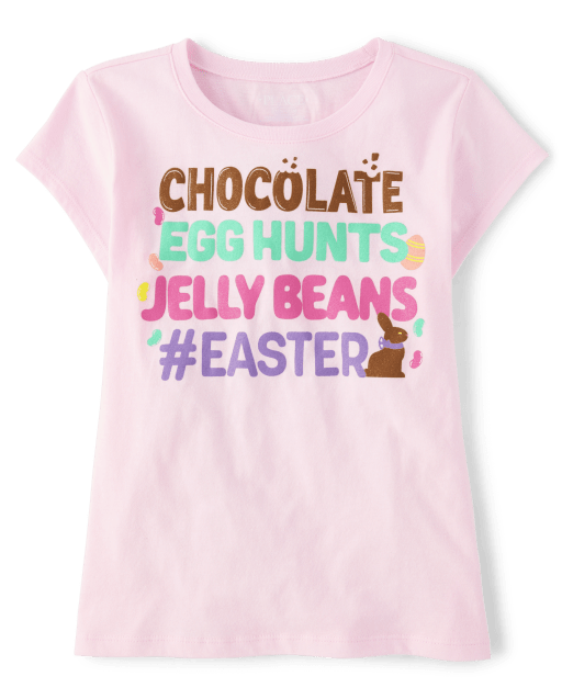 Girls Short Sleeve Easter Graphic Tee CAMEO The Children's Place