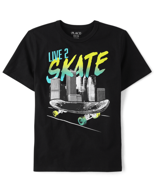 Boys Short Sleeve Skate Graphic Tee