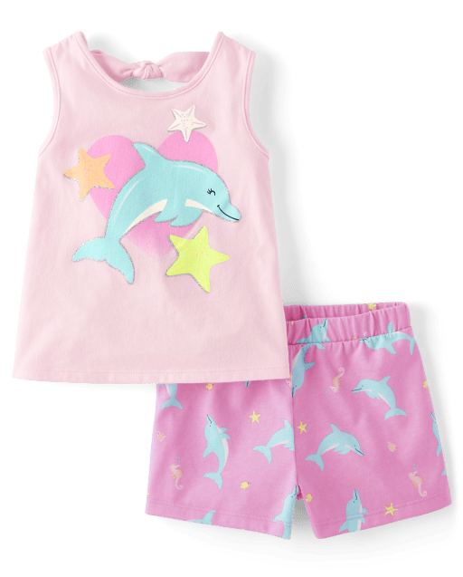 [teket] / ☆ 25SS Dolphin Friends Tee / Pink 61CWm6qDzML.jpg