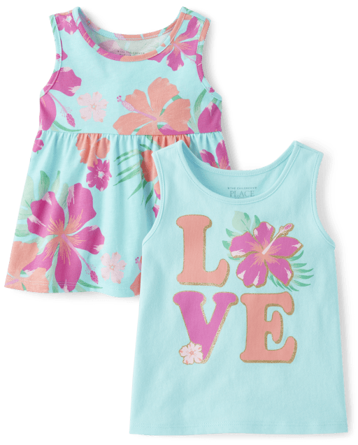 【12\"LP】BACKYARD BABIES/Total13 Baby And Toddler Girls Mix And Match Sleeveless Heart