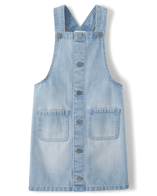 Girls Patch Pocket Denim Skirtall - BLUE | The Children's Place