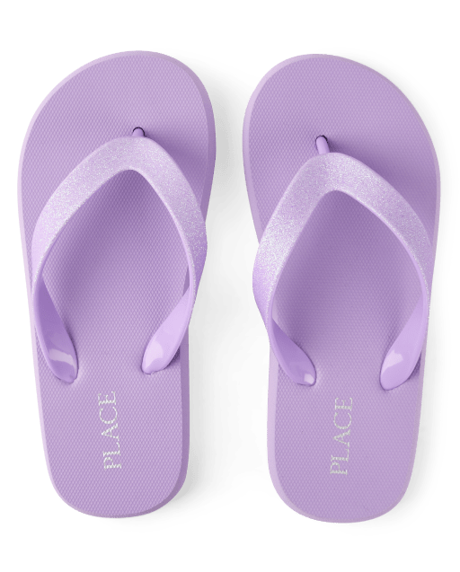 Girls Glitter Platform Flip Flops PURPLE The Children s Place CA