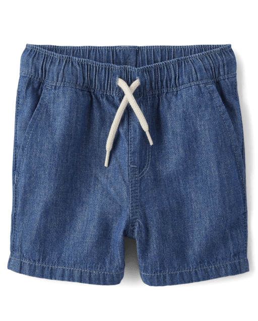 Boys pull on jean shorts shop