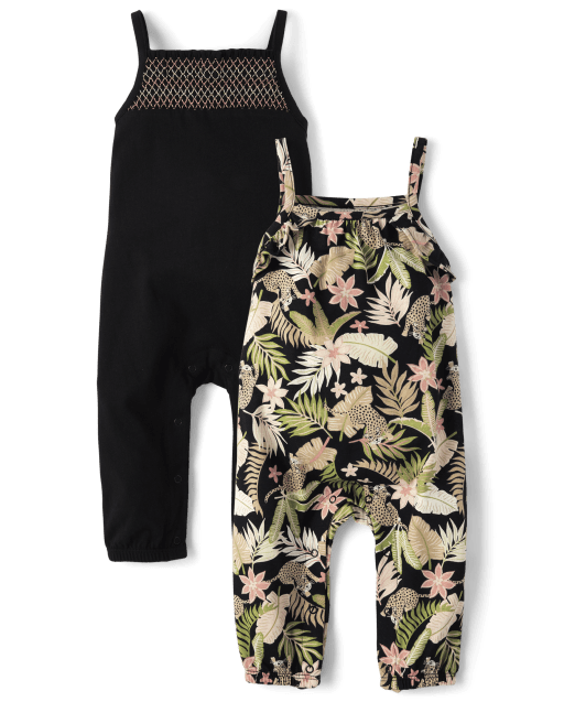 dimmoire 【 BABY..ミニトップス 】 Black Kids 2 Way Zip Baby Romper - Black - Little Bipsy
