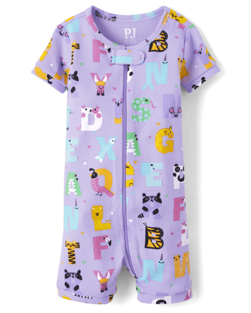 The Children's Place Girls' Be Kind 4-Piece Pajamas, Lovely Lavender,  X-Small : : Fashion
