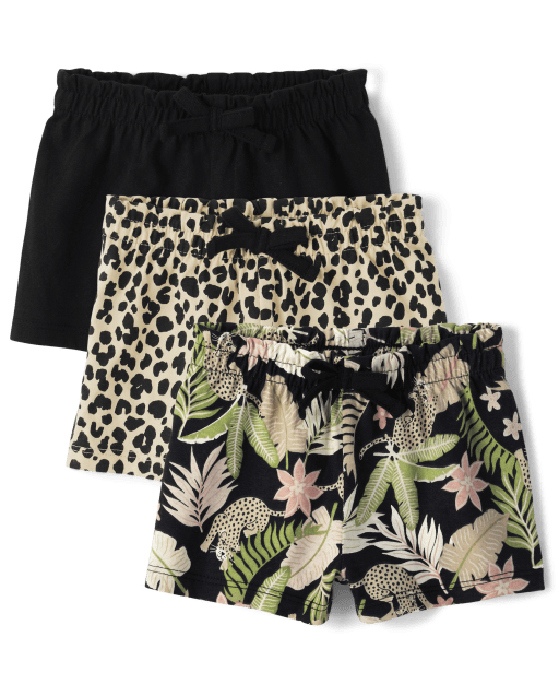 ミニスカート [babylclub] Leopard logo shorts (black) 3046757_01.png