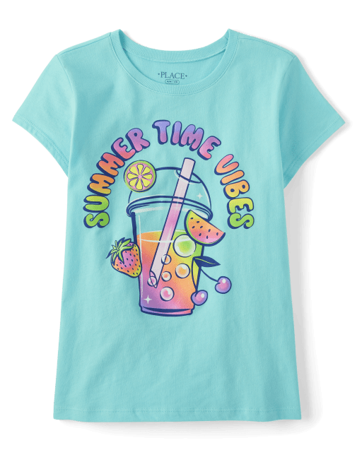 Girls printed tees discount