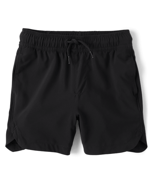 Boys Quick Dry Lined Pull On Jogger Shorts BLACK The Children s Place
