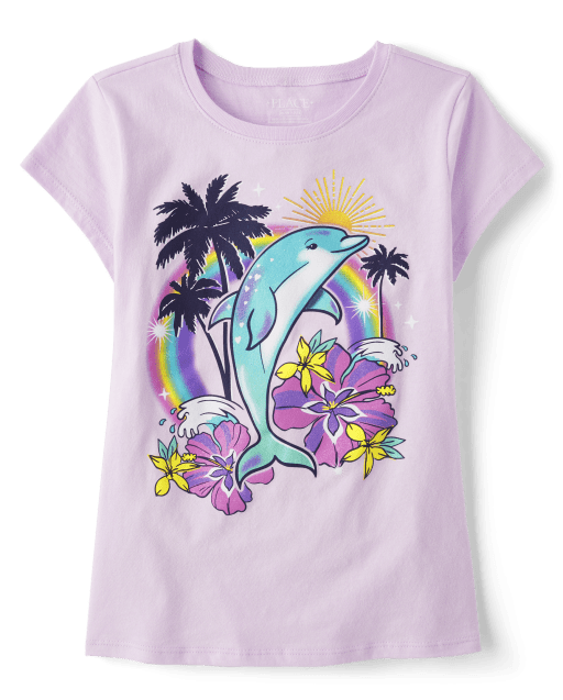 Girls dolphin shirt store