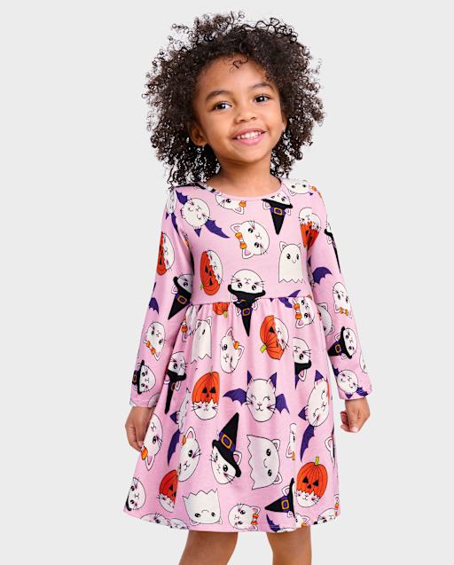 New Baby Boy/Girl Winter Dress In Blended Stuff Style Cat In Green Color main image 1