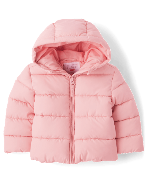 Girls pink fluffy jacket clearance