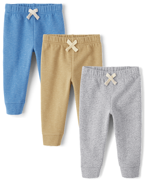 Mädchen-Sweatpants 4er Pack – Fleece-Jogger Aus Baumwolle-Polyester, Elastisch, Mit Taschen, Für Sport & Freizeit