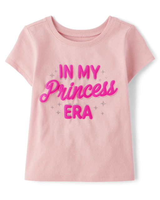 【threetimes】Little princess tee Baby And Toddler Girls Long Sleeve Daddy's Princess Graphic