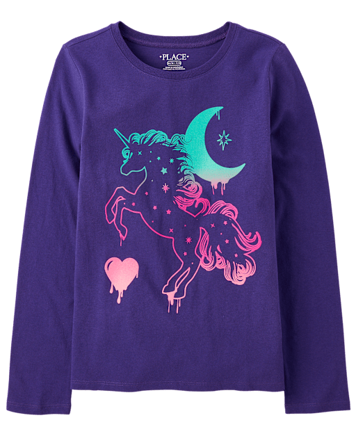 Unicorn shirts for girls on sale