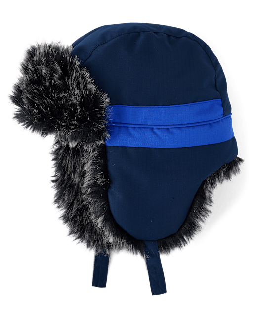 Toddler Boys Colorblock Trapper Hat - BLUE | The Children's