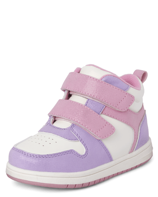 Niños pequeños Niña Shimmer Colorblock High Top Tenis
