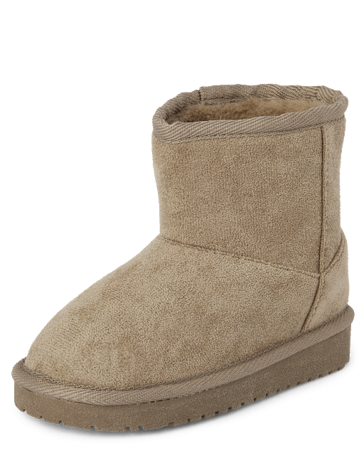 Toddler Girls Mid Teddy Boots GRAY The Children s Place