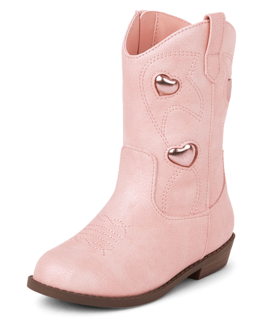 Toddler Girls Heart Cowgirl Boots PINK The Children s Place