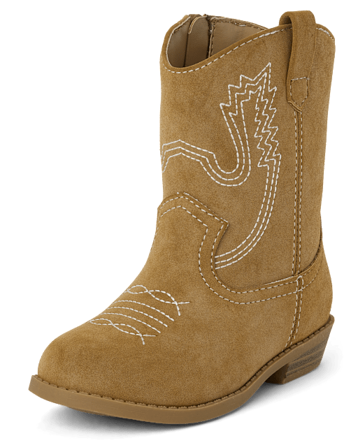 Toddler Girls Stitched Cowgirl Booties TAN The Children s Place
