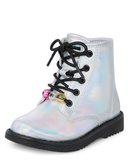Holographic toddler boots online