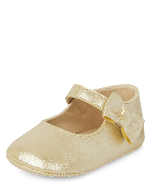 Baby girl gold flats cheap