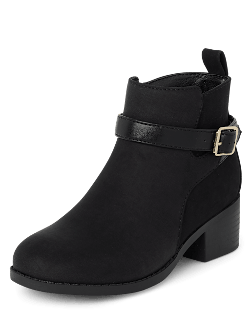 Girls buckle boots cheap
