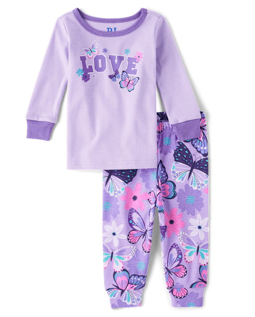 Generation love butterfly pajamas top
