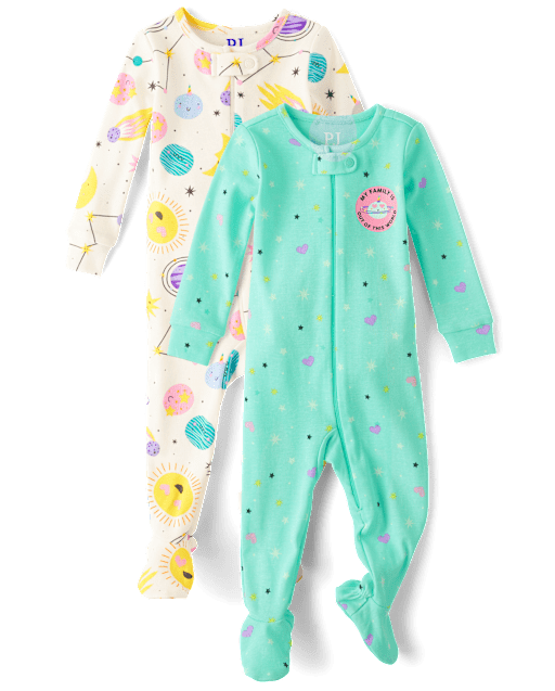Girls space pyjamas online