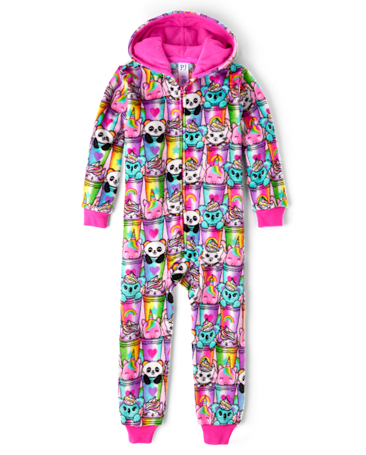 One piece girls pjs outlet