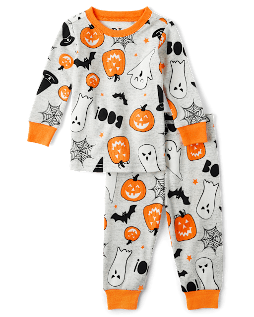 Ensemble Pyjama Long 'Halloween' - 2 Pièces - Noir - Garçon