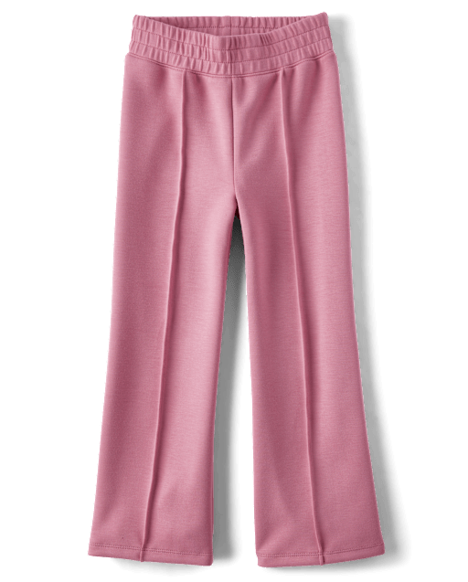 Girls Active Wide Leg Scuba Lounge Pants - PURPLE | The