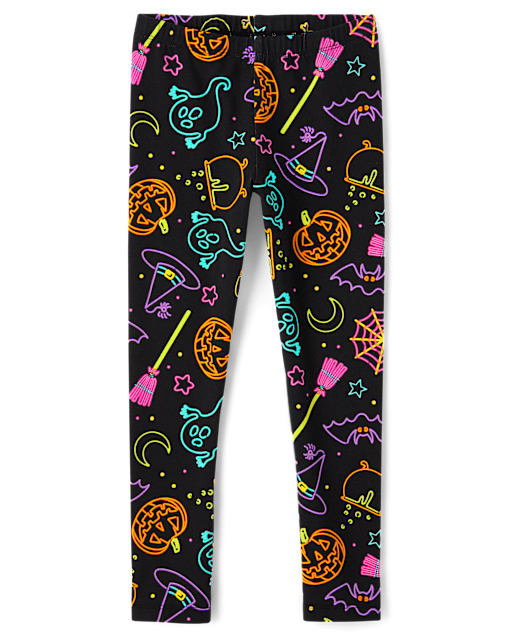 Girls Mix And Match Halloween Print Leggings BLACK The Children s Place CA