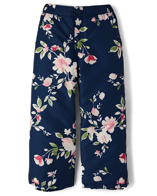 Girls navy blue snow pants shop